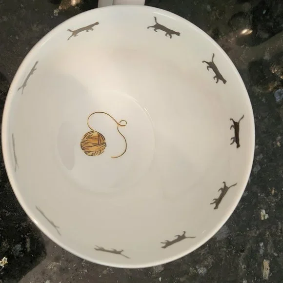 2 Portobello By Design 'Home Is Where My Cat Is' Bone China XL Mugs EUC … - Picture 6 of 9